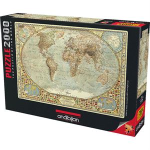 Anatolian Puzzle 2000 Parça Dünya Haritası 3935
