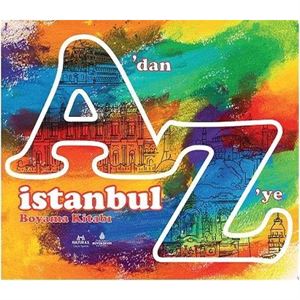 A dan Z ye İstanbula Renk Ver Boyama Kitabı