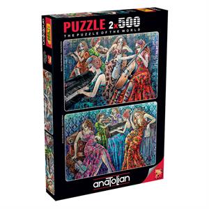 Anatolian Puzzle 2x500 Parça Renkli Notalar 1 3612