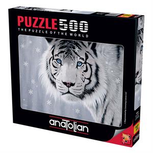 Anatolian Puzzle 500 Parça Beyaz Kaplan 3613