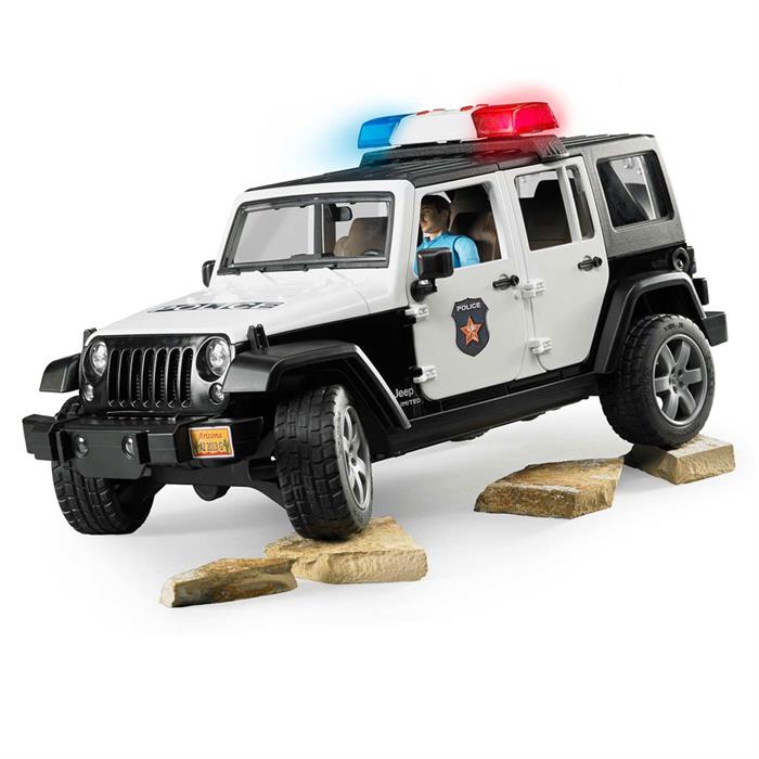Bruder Oyuncak Jeep Wrangler UR Polis Aracı Ve Memur BR02526