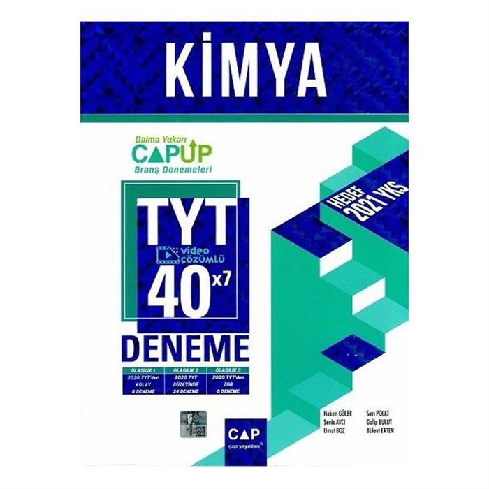 TYT Kimya 40x7 Up Branş Denemeleri Çap Yayınları