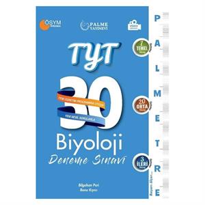 Palme TYT Biyoloji 30 Deneme Sınavı Palmetre Serisi Bilgehan Peri Palme Yayınları