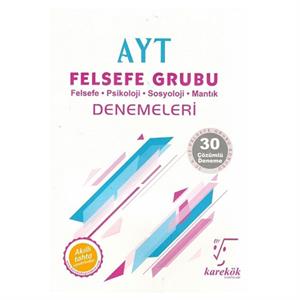 AYT Felsefe Grubu 30 Çözümlü Deneme Ahmet Sezgin Karekök 