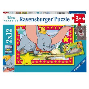 Ravensburger 2x12 Parça Puzzle WD Hayvanlar 55753
