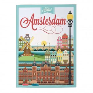 Deffter The Container I Love Travelling Amsterdam Çizgili Defter 30104-4