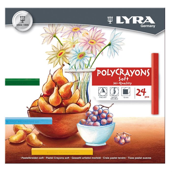 Lyra Polycrayons Soft Toz Pastel 24'Lü L5651240
