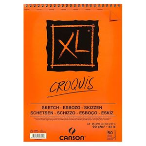 Canson Sketchbok XL Croquis A4 90g 50YP 9050A4US