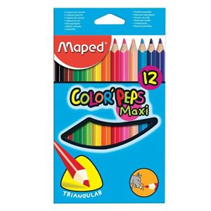 Maped Color Pep'S Jumbo Üçgen Kuru Boya 12'Li Karton Kutu 834010ZV 