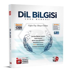 TYT Dil Bilgisi Tamamı Video Çözümlü Soru Bankası 3D Yayınları