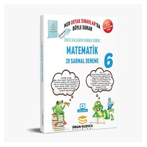 6. Sınıf Matematik 20 Sarmal Deneme Sinan Kuzucu Yayınları