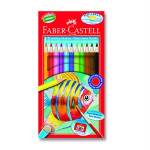 Faber Castell Aquarell Boya Kalemi 12 Renk Karton Kutu (5171110622)