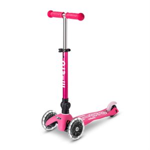 Mini Micro Scooter Deluxe Foldable Led Pink MCR.MMD197