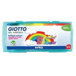 Giotto Big Rainbow Yağlı Pastel Boya 24Lü Plastik Kutu 295200
